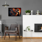Dance With Feathers by Rey Klimt - 24x16 acrylic wall art in a room