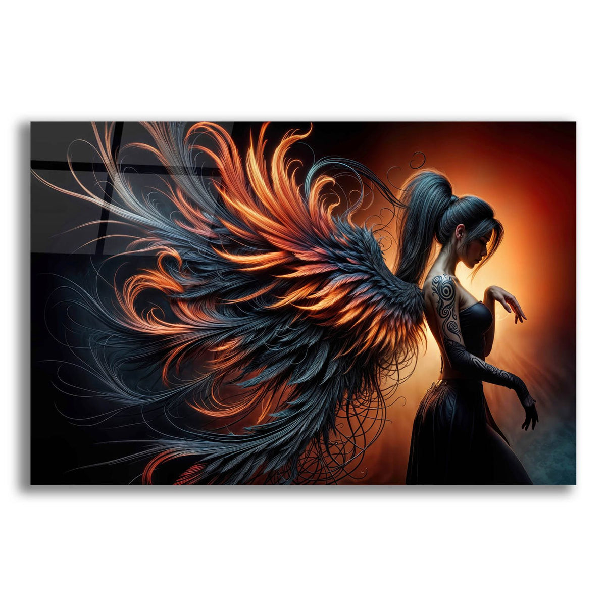 Dance With Feathers by Rey Klimt acrylic glass wall art