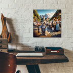 Dog At Octoberfest by Rey Klimt - 12x12 acrylic wall art in a room