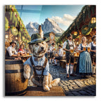 Dog At Octoberfest by Rey Klimt acrylic glass wall art