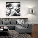 Dream Sail B&w 1 by Rey Klimt - 36x36 acrylic wall art in a room