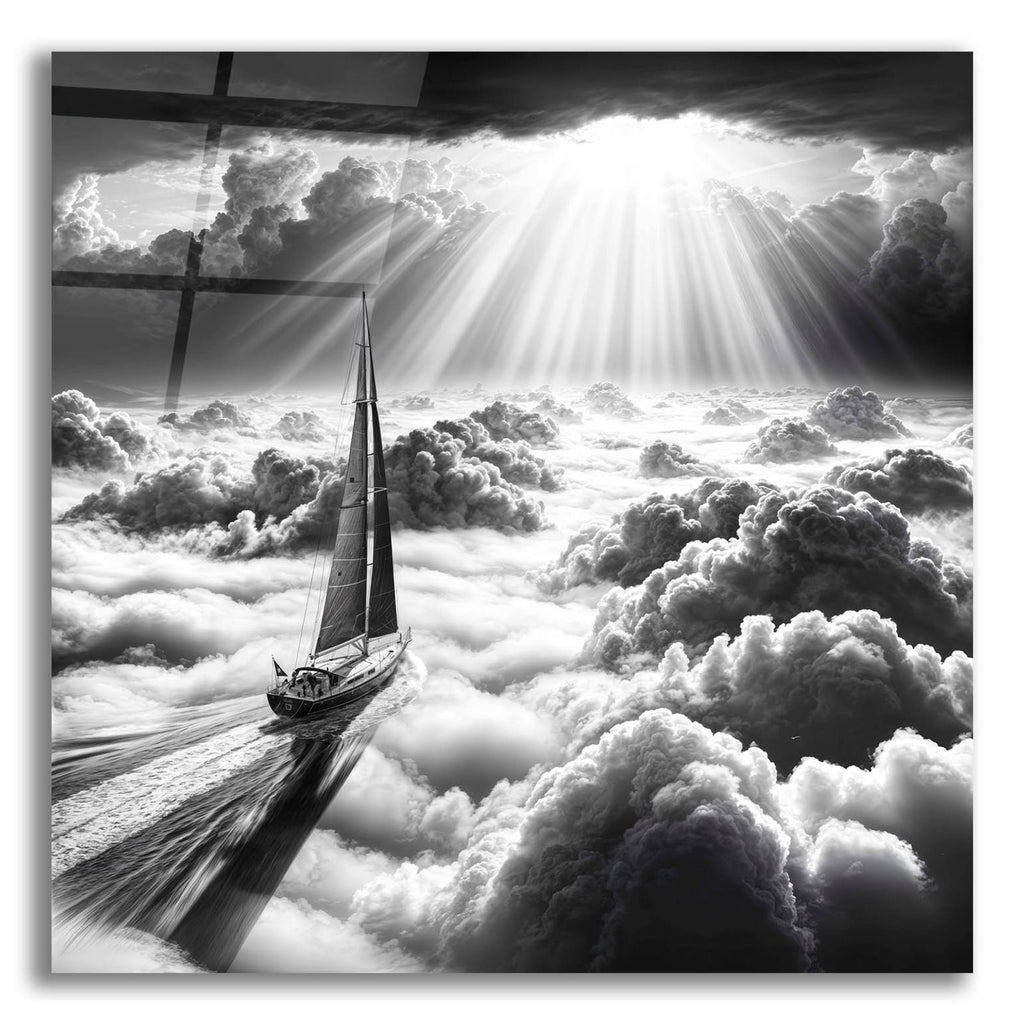 Dream Sail B&w 1 by Rey Klimt acrylic glass wall art
