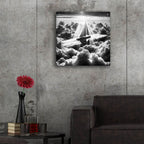 Dream Sail B&w 2 by Rey Klimt - 24x24 acrylic wall art in a room