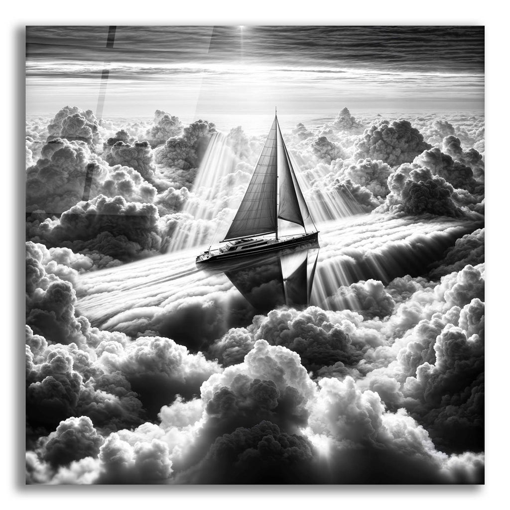Dream Sail B&w 2 by Rey Klimt acrylic glass wall art