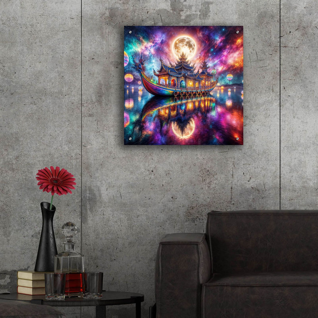 Dream Voyage by Rey Klimt - 24x24 acrylic wall art in a room