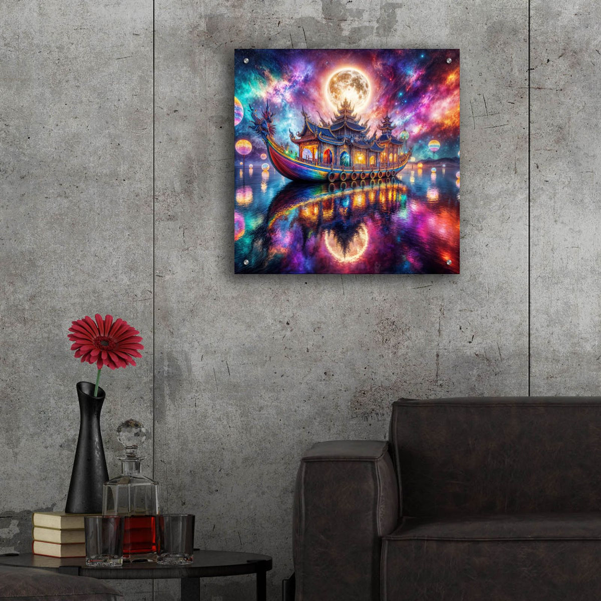 Dream Voyage by Rey Klimt - 24x24 acrylic wall art in a room