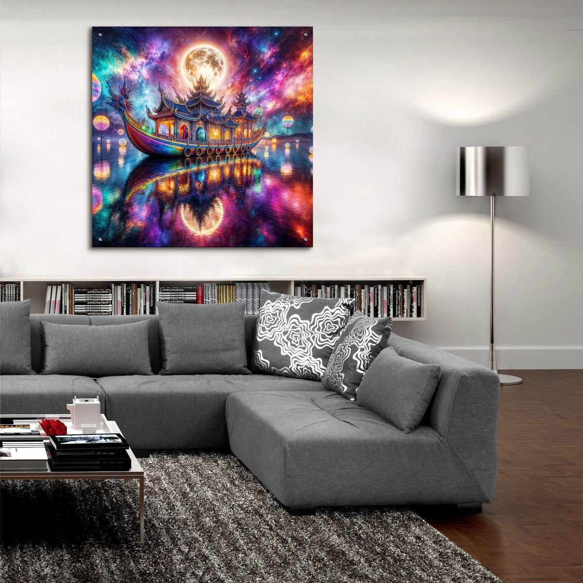 Dream Voyage by Rey Klimt - 36x36 acrylic wall art in a room