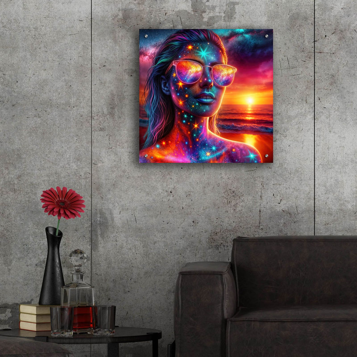 Dreaming Of Summer by Rey Klimt - 24x24 acrylic wall art in a room