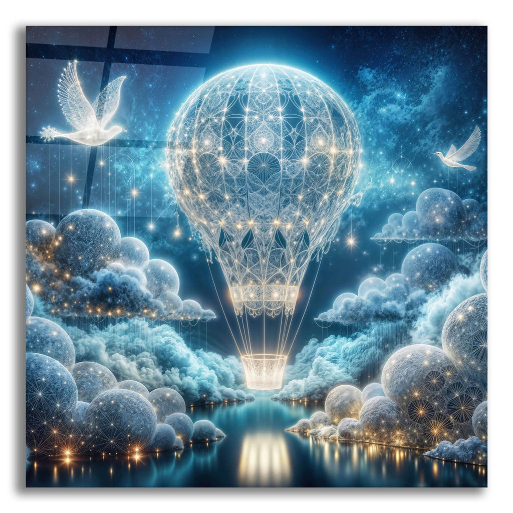 Dreamy Baloon Flight by Rey Klimt acrylic glass wall art