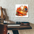Fall Pumpkin Theme 2 by Rey Klimt - 12x12 acrylic wall art in a room