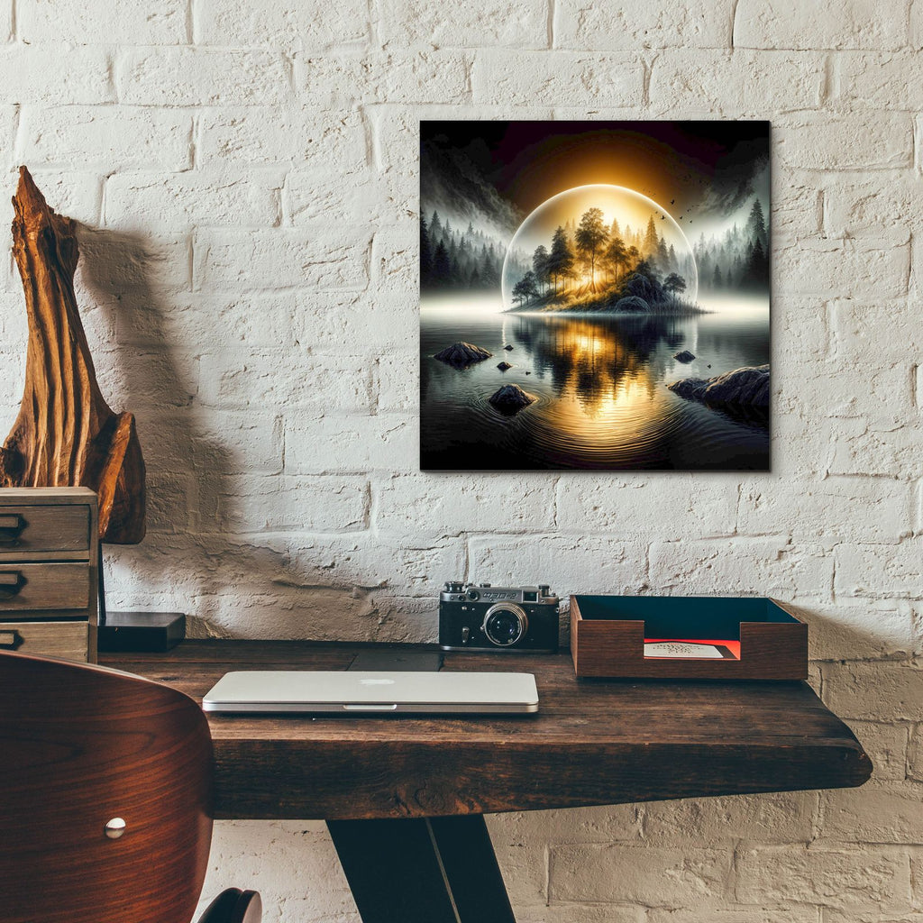 First Light Magic by Rey Klimt - 12x12 acrylic wall art in a room