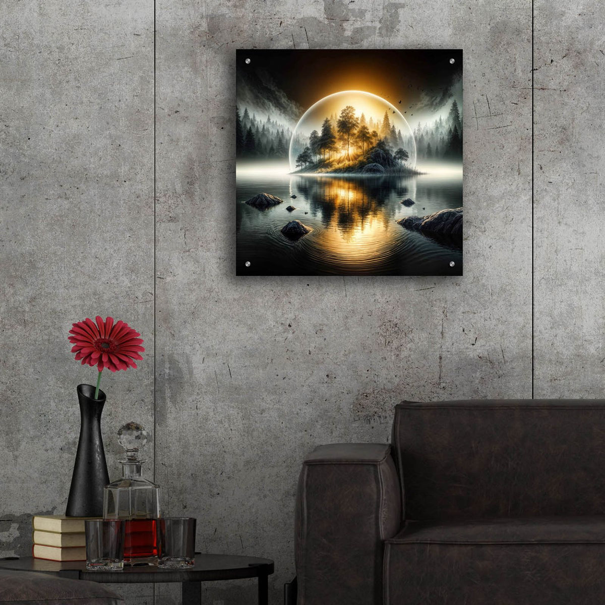 First Light Magic by Rey Klimt - 24x24 acrylic wall art in a room