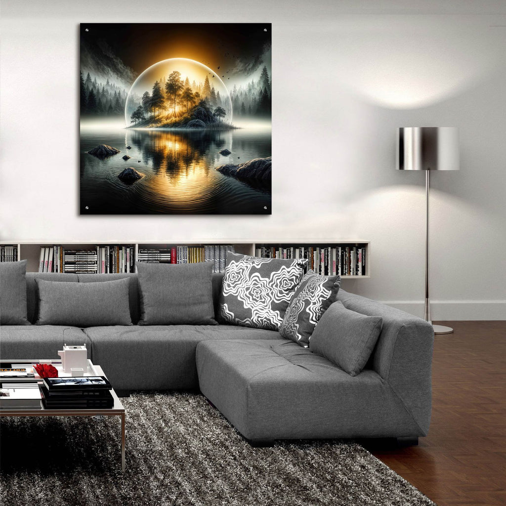First Light Magic by Rey Klimt - 36x36 acrylic wall art in a room