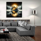 First Light Magic by Rey Klimt - 36x36 acrylic wall art in a room