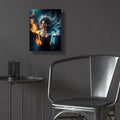 Flame And Water by Rey Klimt - 12x16 acrylic wall art in a room