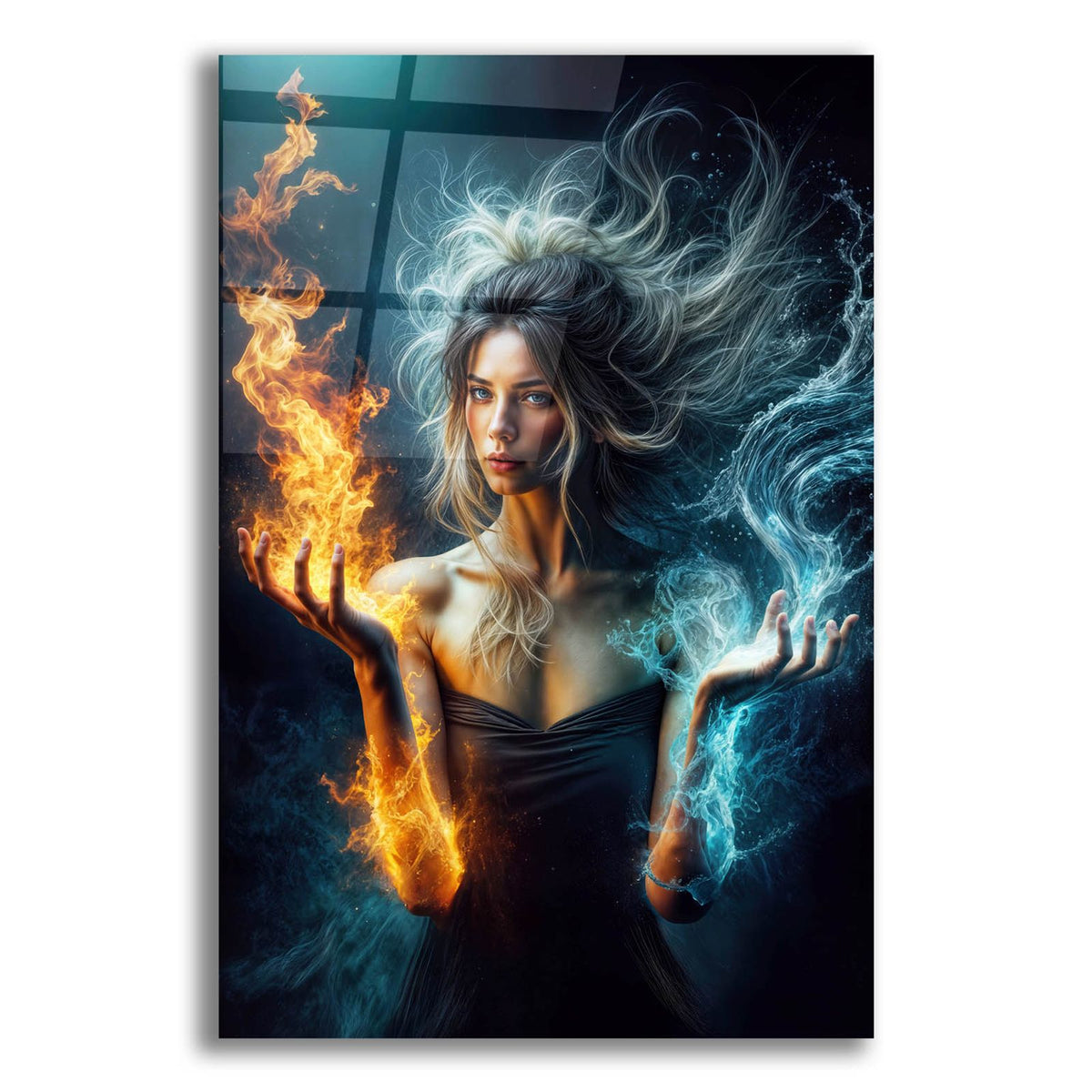 Flame And Water by Rey Klimt acrylic glass wall art