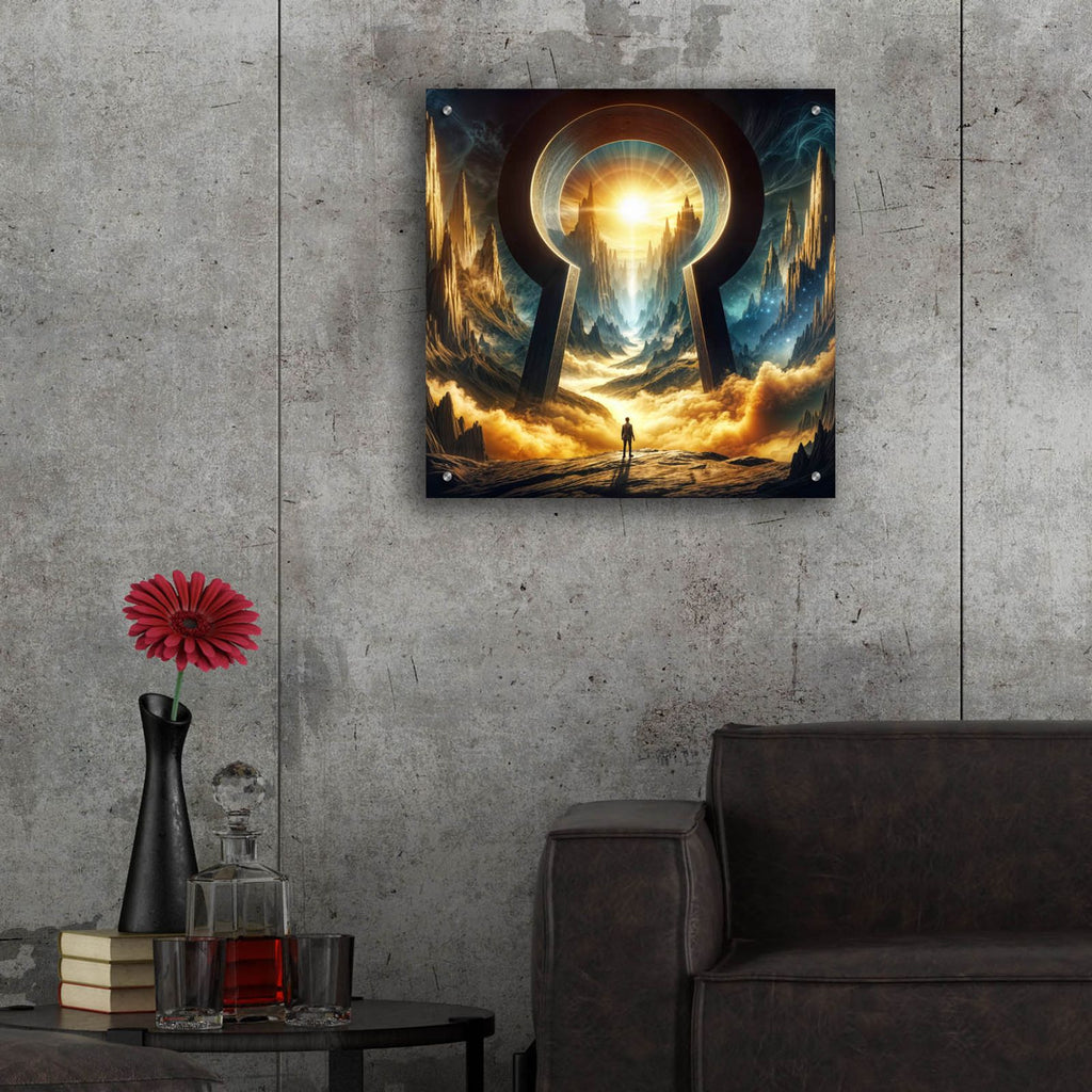 Gateway by Rey Klimt - 24x24 acrylic wall art in a room