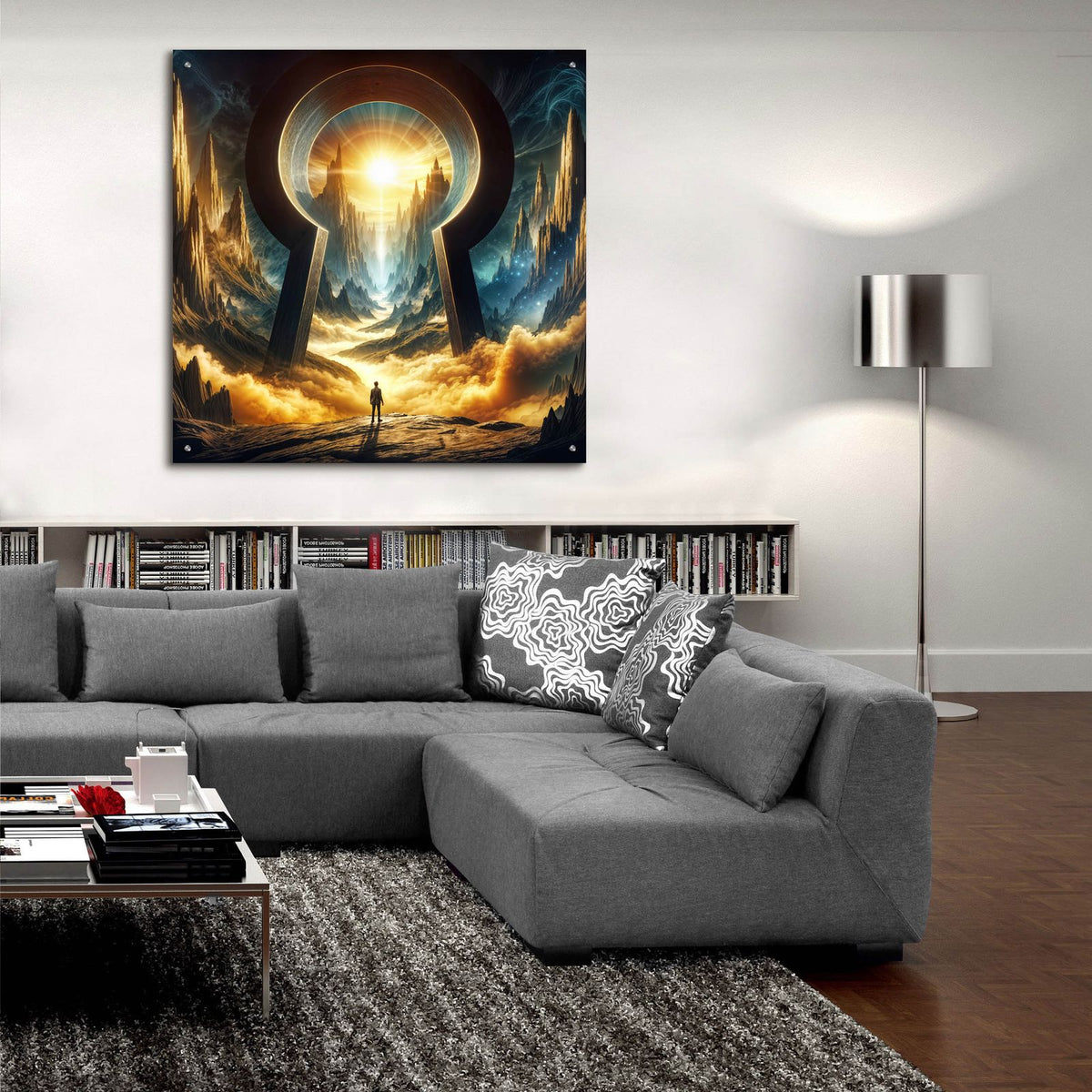 Gateway by Rey Klimt - 36x36 acrylic wall art in a room