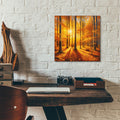 Golden Fall Landscape 3 by Rey Klimt - 12x12 acrylic wall art in a room