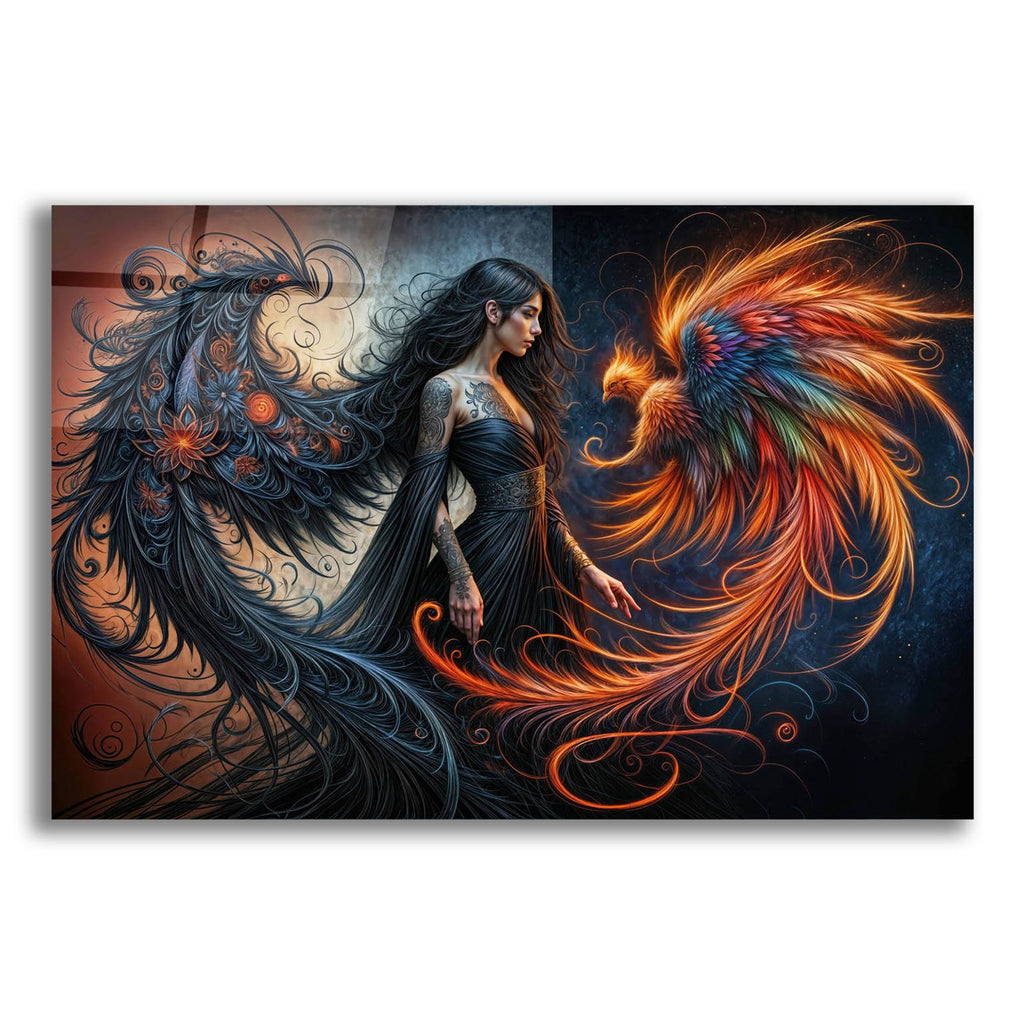 Inner Phoenix by Rey Klimt acrylic glass wall art