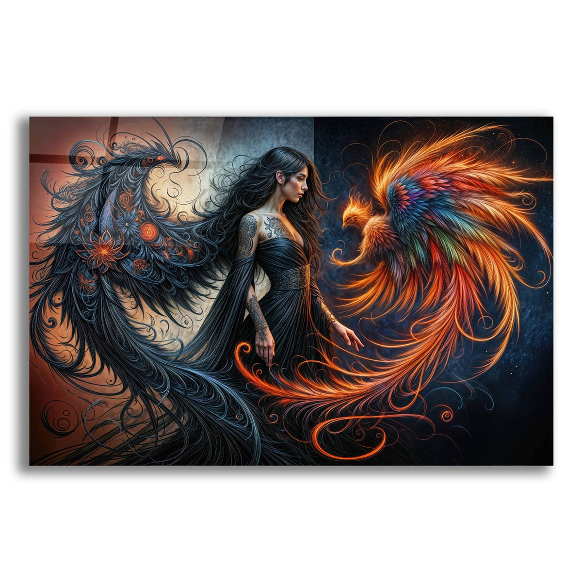 Inner Phoenix by Rey Klimt acrylic glass wall art