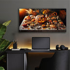 Jack Of Lantern Still Life by Rey Klimt - 48x24 acrylic wall art in a room