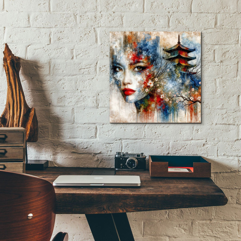 Japan Memories by Rey Klimt - 12x12 acrylic wall art in a room