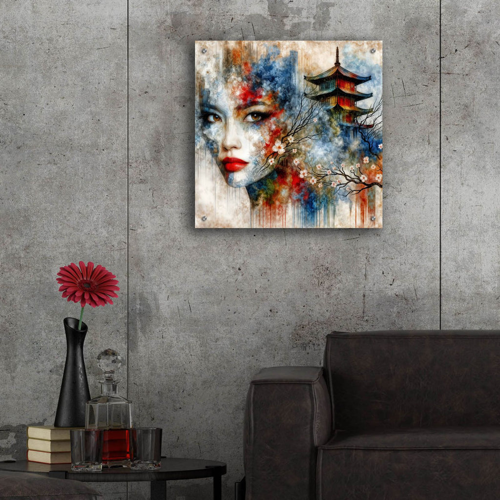 Japan Memories by Rey Klimt - 24x24 acrylic wall art in a room