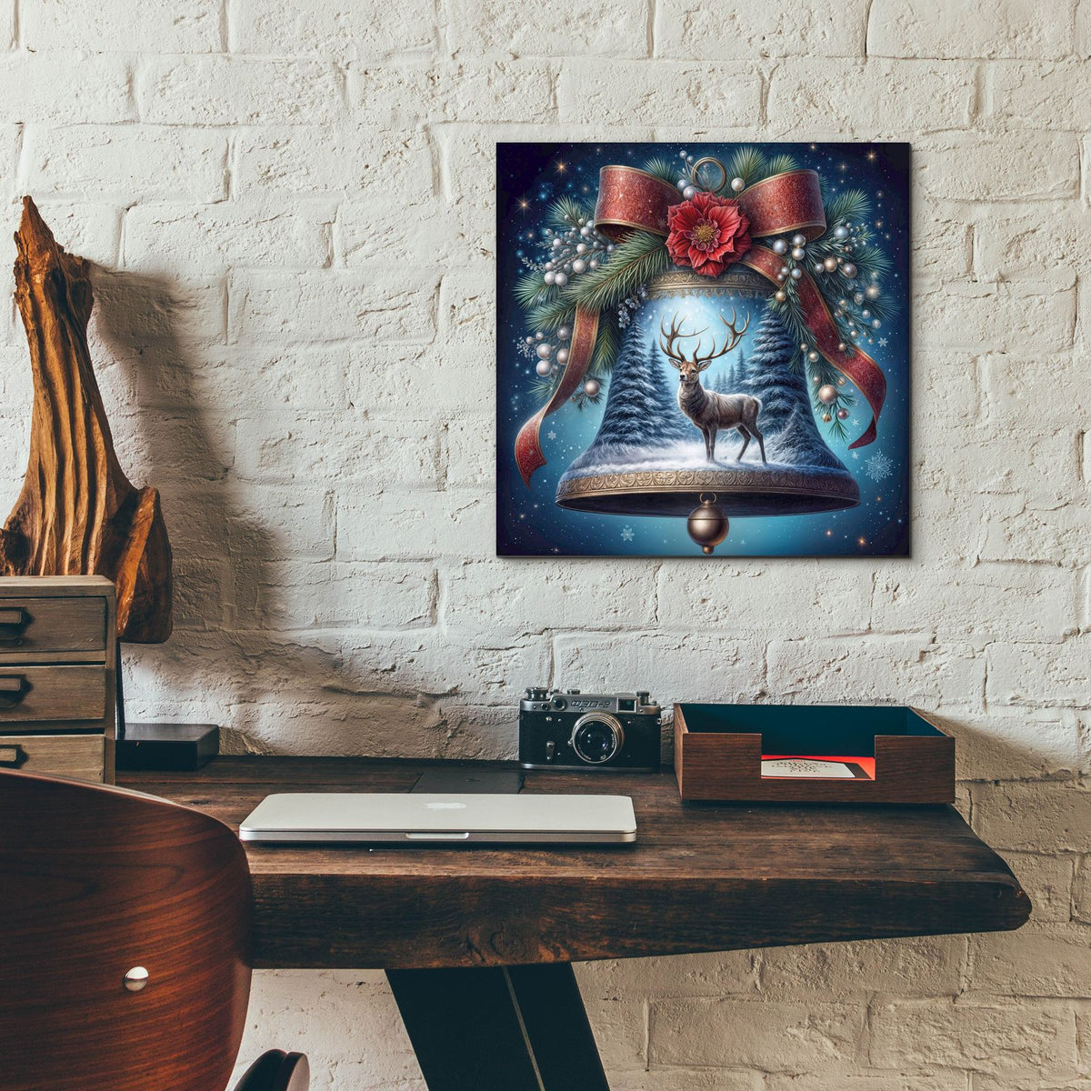 Jingle Bell by Rey Klimt - 12x12 acrylic wall art in a room
