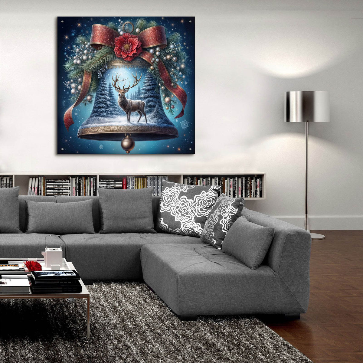 Jingle Bell by Rey Klimt - 36x36 acrylic wall art in a room