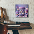 Lavander And Blueberries Desert by Rey Klimt - 12x12 acrylic wall art in a room