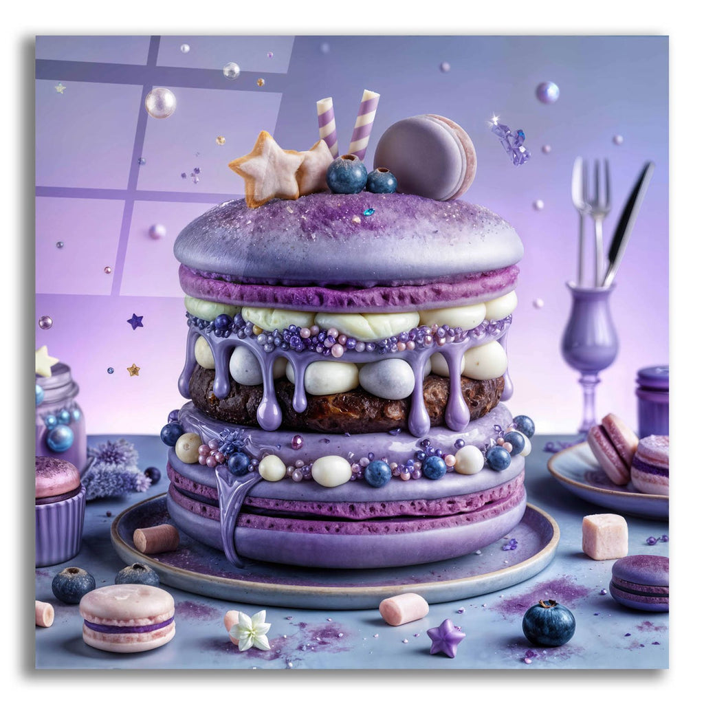Lavander Burger by Rey Klimt acrylic glass wall art