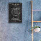 Epic Art 'Tambourine Blueprint Patent Chalkboard,' Acrylic Glass Wall Art,16x24