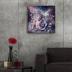 Lavander Butterfly And Rose by Rey Klimt - 24x24 acrylic wall art in a room