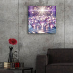 Lavander Hearts by Rey Klimt - 24x24 acrylic wall art in a room