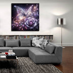 Lavander Rose by Rey Klimt - 36x36 acrylic wall art in a room