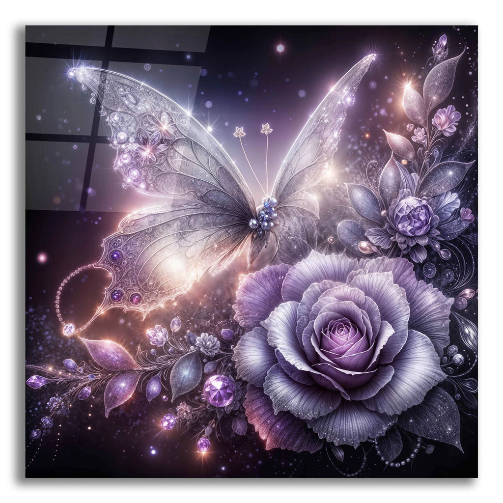 Lavander Rose by Rey Klimt acrylic glass wall art
