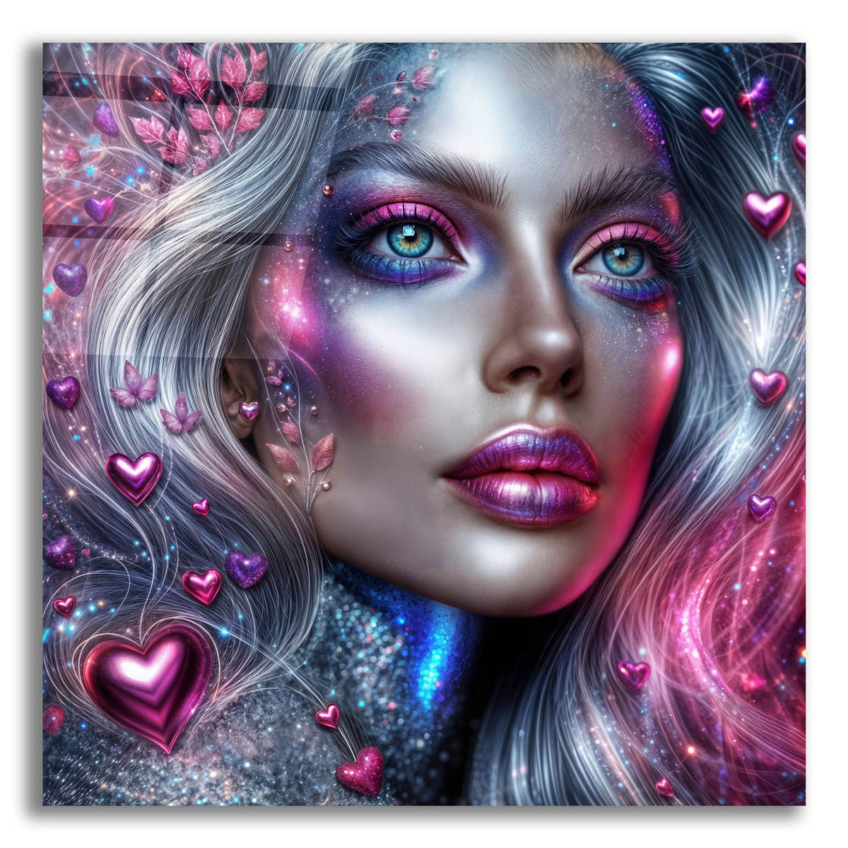 Love Face by Rey Klimt acrylic glass wall art