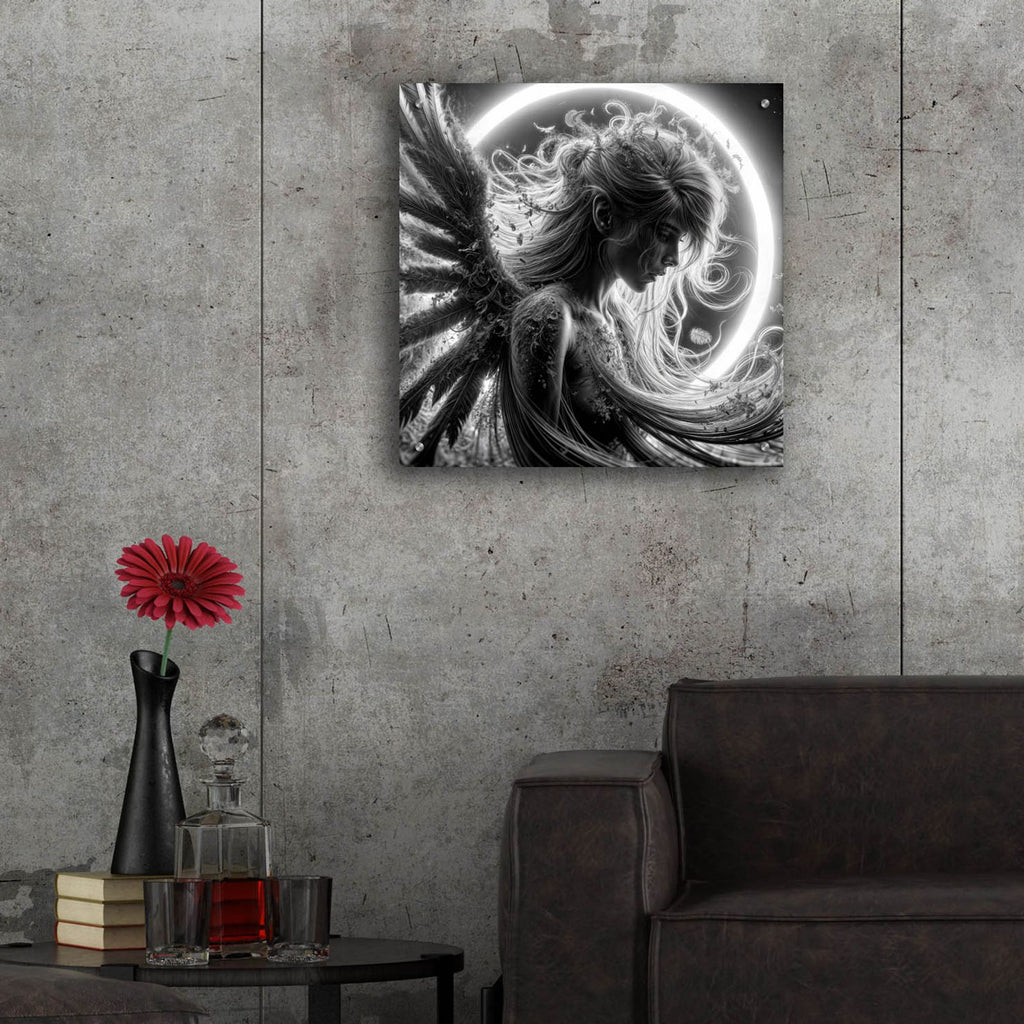 Moon Angel 3 by Rey Klimt - 24x24 acrylic wall art in a room
