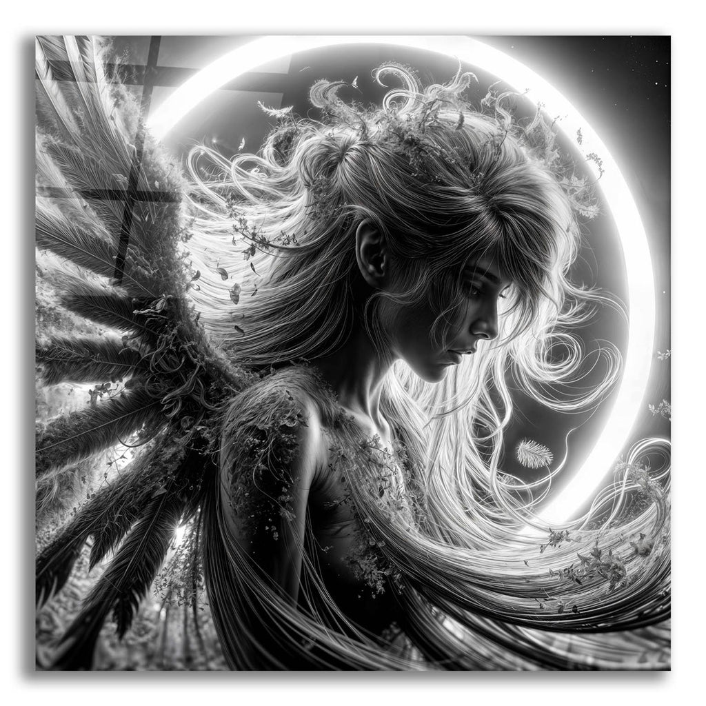 Moon Angel 3 by Rey Klimt acrylic glass wall art