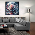Moon Rose 2 by Rey Klimt - 36x36 acrylic wall art in a room