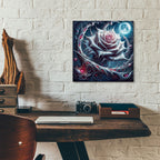 Moon Rose 3 by Rey Klimt - 12x12 acrylic wall art in a room