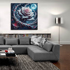 Moon Rose 3 by Rey Klimt - 36x36 acrylic wall art in a room
