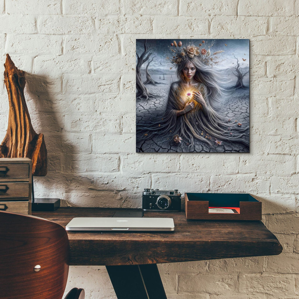 Mother Earth Roots by Rey Klimt - 12x12 acrylic wall art in a room