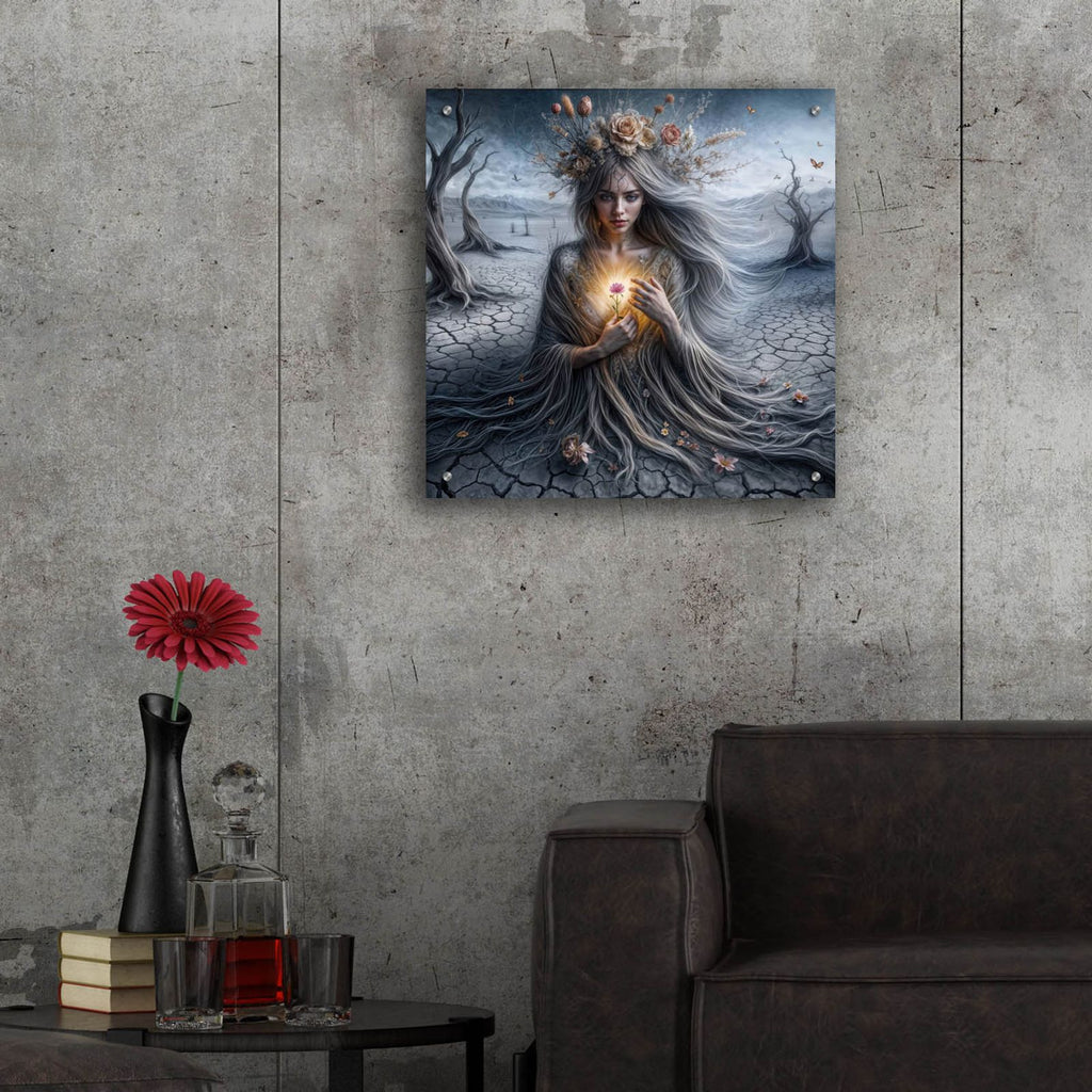 Mother Earth Roots by Rey Klimt - 24x24 acrylic wall art in a room