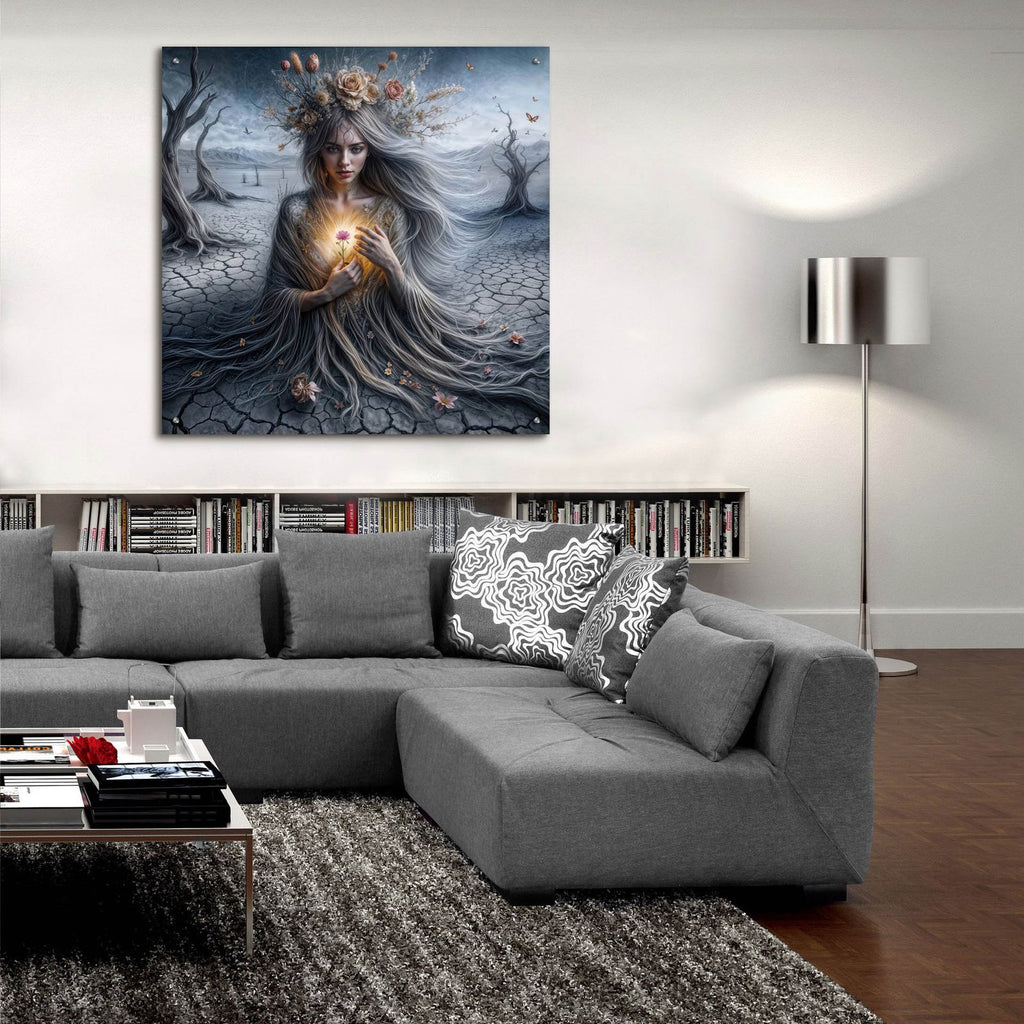 Mother Earth Roots by Rey Klimt - 36x36 acrylic wall art in a room