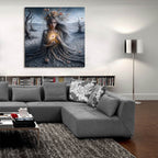 Mother Earth Roots by Rey Klimt - 36x36 acrylic wall art in a room