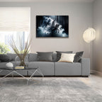 Mystical Rider White Horse by Rey Klimt - 36x24 acrylic wall art in a room