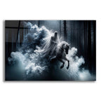 Mystical Rider White Horse by Rey Klimt acrylic glass wall art