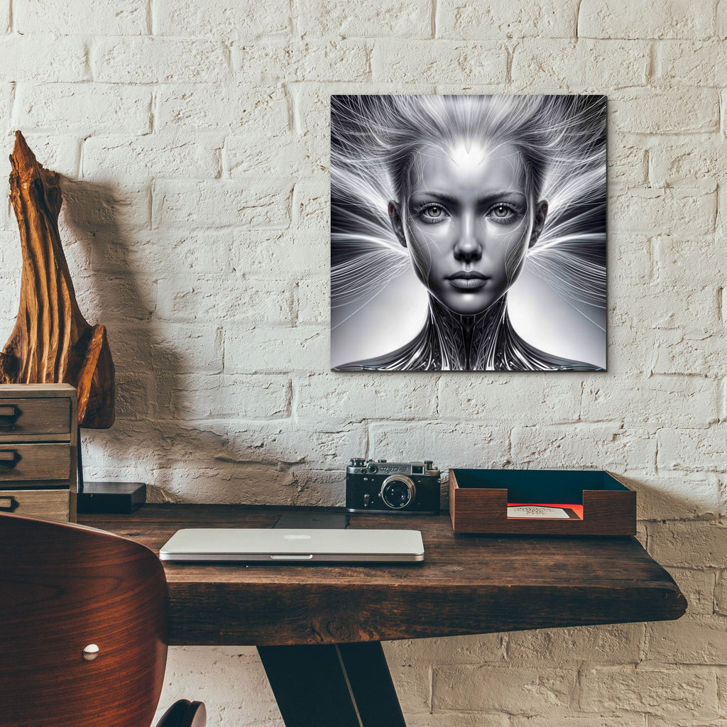 Neural Network by Rey Klimt - 12x12 acrylic wall art in a room